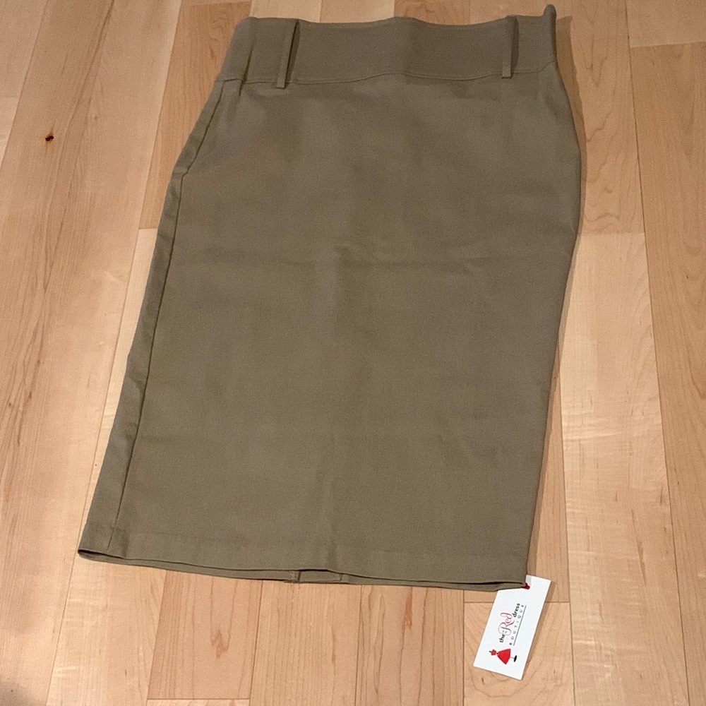 NWT Khaki Skirt-size large